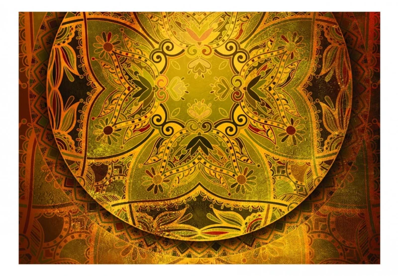 Fototapeta samoprzylepna - Mandala: Złoty poemat