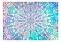 Fototapeta samoprzylepna - Dziewczęca Mandala (niebieski)