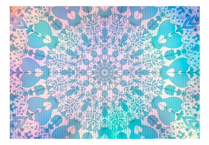 Fototapeta samoprzylepna - Dziewczęca Mandala (niebieski)