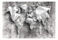 Fototapeta samoprzylepna - Mapa świata: origami