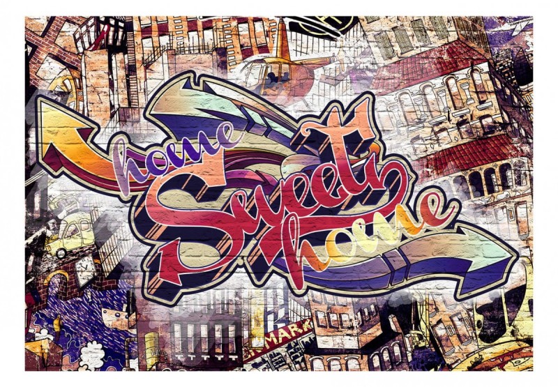 Fototapeta samoprzylepna - Odjazdowe graffiti