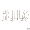 Metalowa dekoracja Napis Hello 104029 Art for the Home