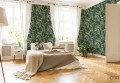 Tapeta z motywem egzotycznych liści palm