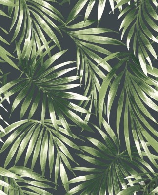 Tapeta z motywem egzotycznych liści palm