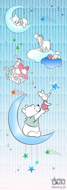 Fototapeta Winnie Pooh Piglet and Stars DX2-082