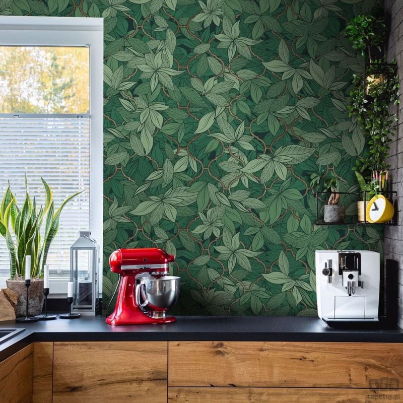 Fototapeta Edera Dark Green