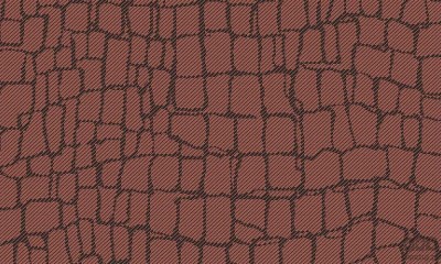 Czerwona tapeta z motywem skóry krokodyla