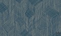 Niebieska tapeta z motywem sizalowego patchworku