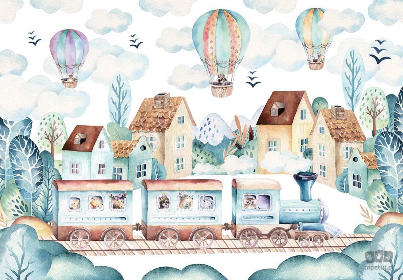 Fototapeta Ciuchcia i balony 13673