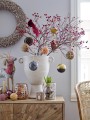Bloomingville Zestaw 2 szt. szklanych ozdób świątecznych wielokolorowy 8 cm