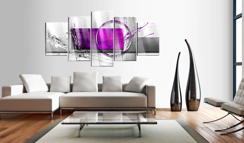 Obraz na szkle akrylowym - Purpurowa ekspresja [Glass]