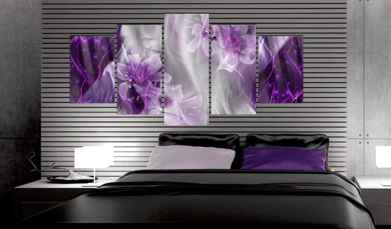 Obraz na szkle akrylowym - Purpurowa utopia [Glass]