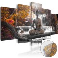 Obraz na szkle akrylowym - Jesienny Budda [Glass]
