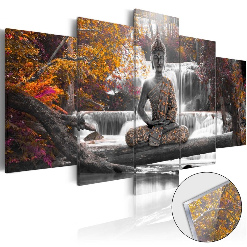 Obraz na szkle akrylowym - Jesienny Budda [Glass]