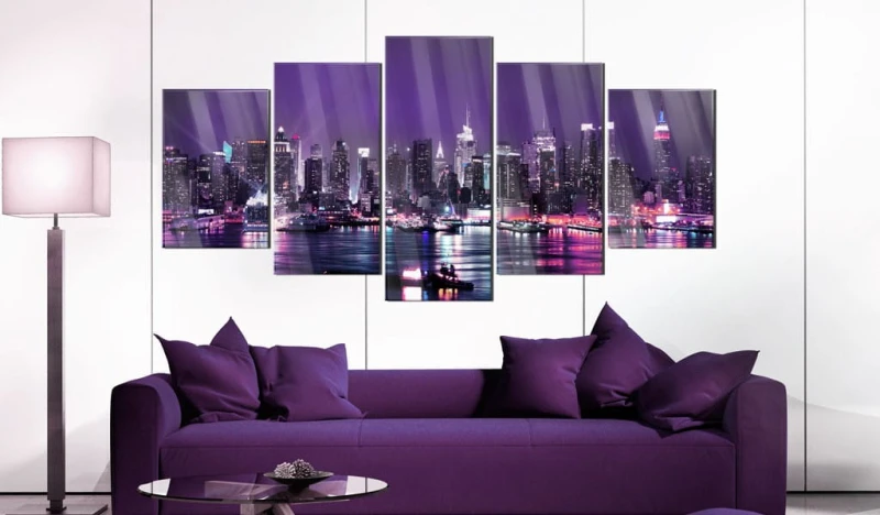 Obraz na szkle akrylowym - Purpurowe niebo [Glass]