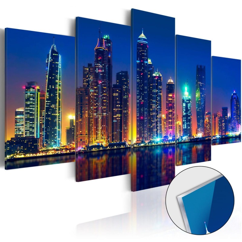 Obraz na szkle akrylowym - Noce w Dubaju [Glass]