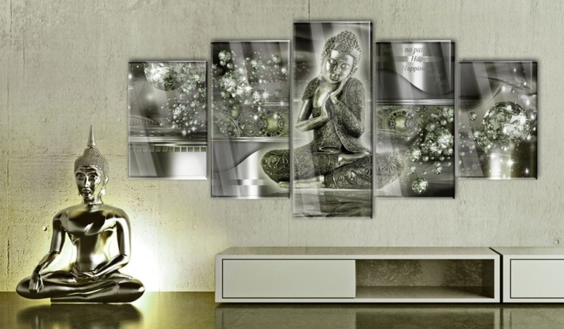 Obraz na szkle akrylowym - Szmaragdowy Budda [Glass]