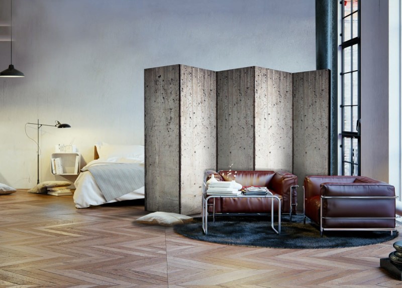 Parawan 5-częściowy - Szare miasto [Room Dividers]