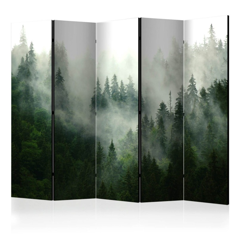 Parawan 5-częściowy - Las iglasty II [Room Dividers]