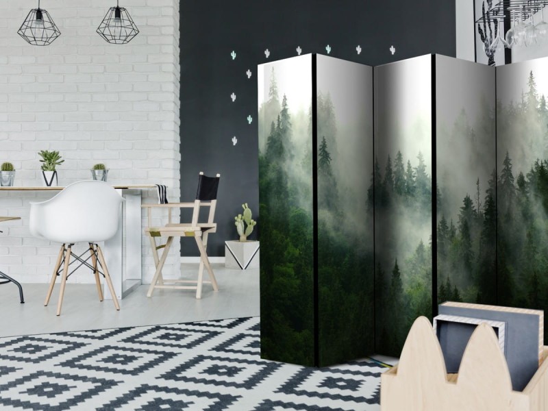 Parawan 5-częściowy - Las iglasty II [Room Dividers]