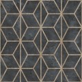 Czarna tapeta z drewnianym geometrycznym zdobieniem