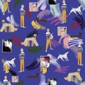 Fioletowa tapeta z motywem Picasso