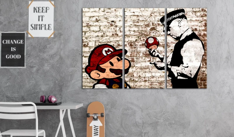 Obraz - Mario Bros: Zdarta ściana