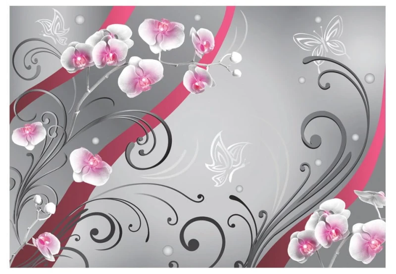 Fototapeta - Różowe orchidee - wariacja