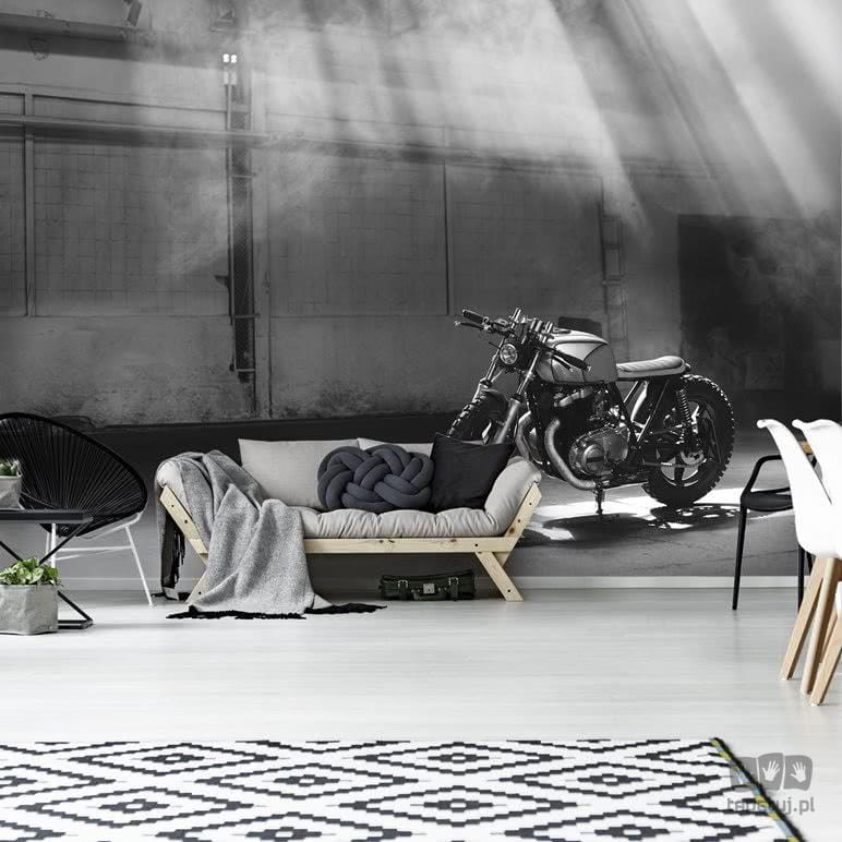 Fototapeta czarno-biała Motor