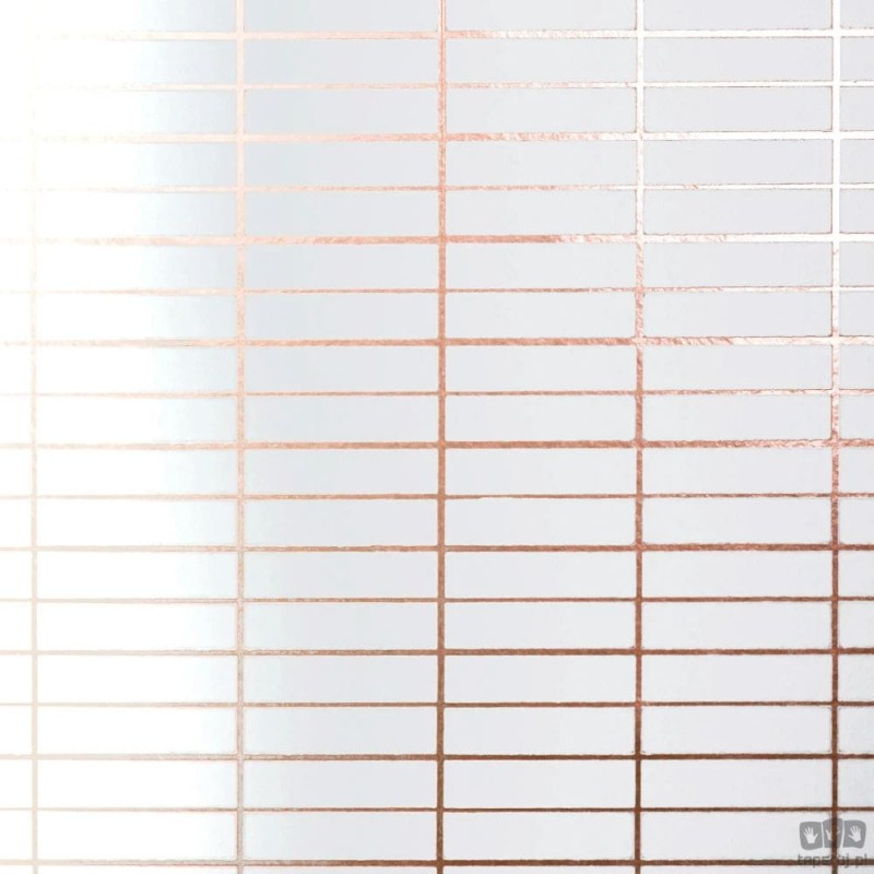 Erica Wakerly Gridcopperrosewhite tapeta ścienna Erica Wakerly