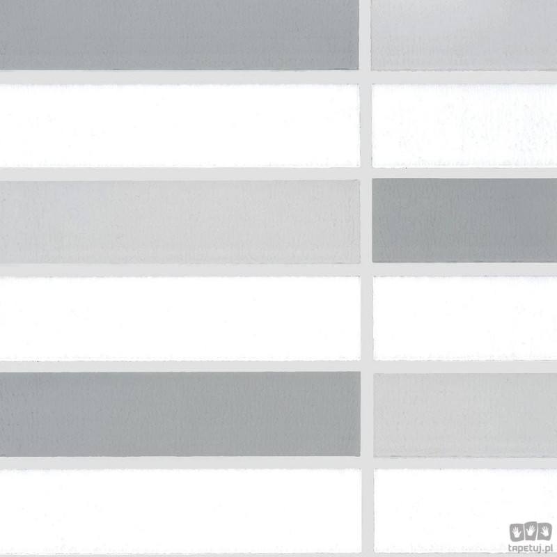 Szaro-biała tapeta w geometryczne prostokąty