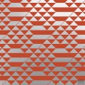 Srebrno-pomarańczowa tapeta z linearnym geometrycznym wzorem