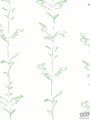 Biała tapeta z linearnym zielonym wzorem