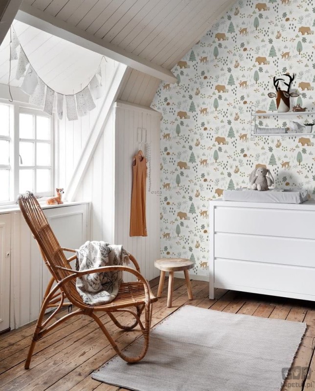 Forest Friends 139247 tapeta ścienna Esta Home
