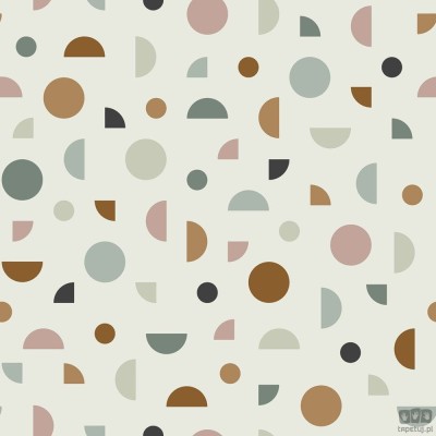 Tapeta z kolorowym geometrycznym wzorem retro