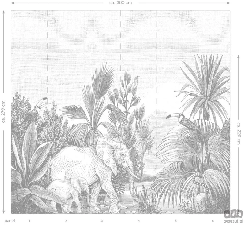Forest Friends 159061 fototapeta ścienna Esta Home