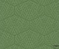 Tapeta w odcieniu zieleni z linearnym geometrycznym wzorem