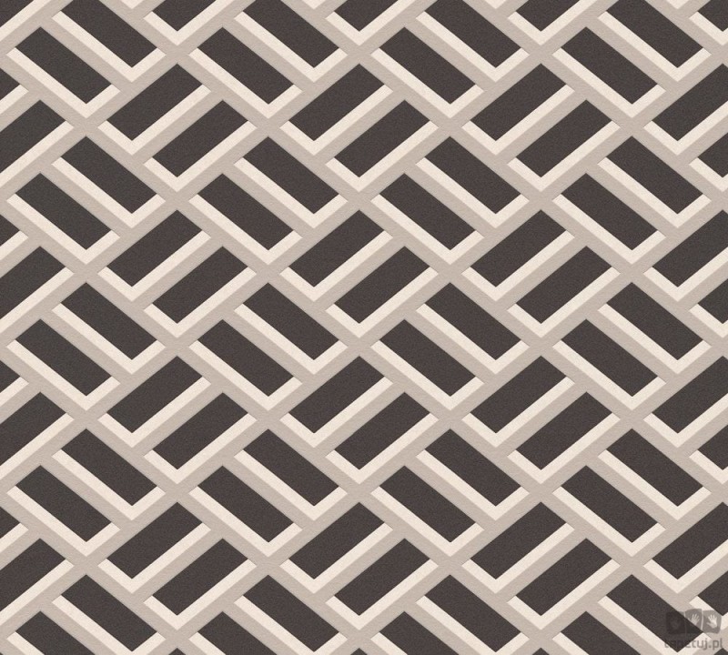 Geometryczna tapeta winylowa na flizelinie z efektem 3D