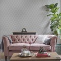 Tapeta z eleganckim połyskującym zielonym wzorem