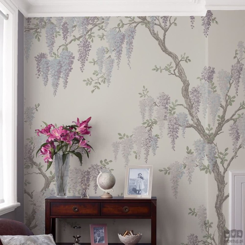 Fototapeta na flizelinie z motywem roślinnym wisteria