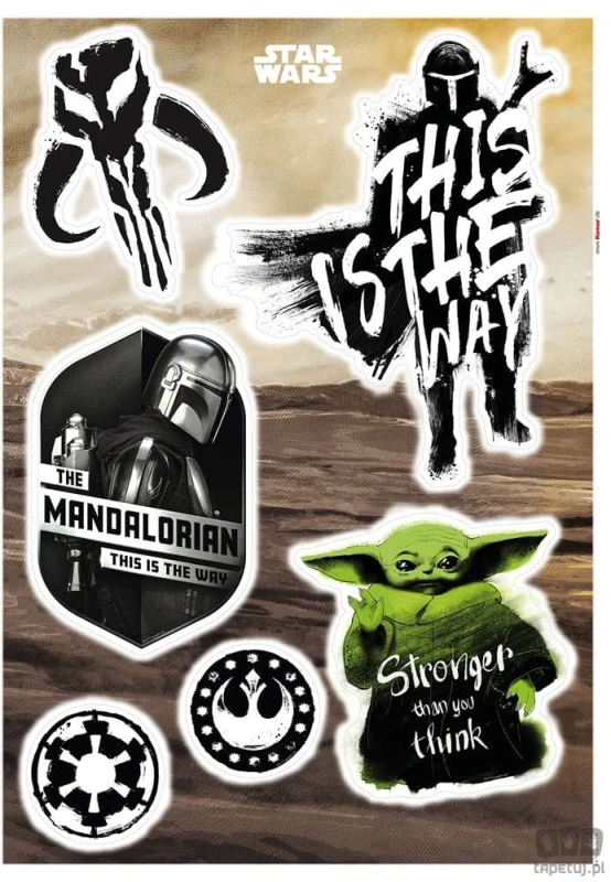 Naklejki ścienne Mandalorian Legend 14068h