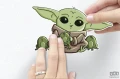 Naklejki ścienne Mandalorian Founding Grogu 14069h