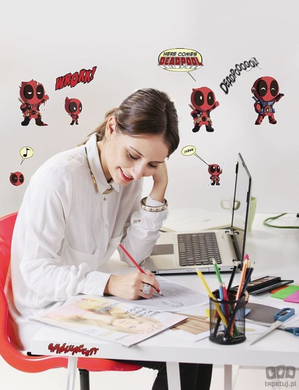 Naklejki ścienne Deadpool Cute 14072h