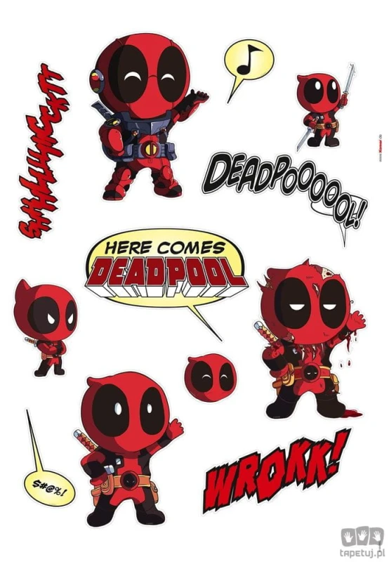 Naklejki ścienne Deadpool Cute 14072h