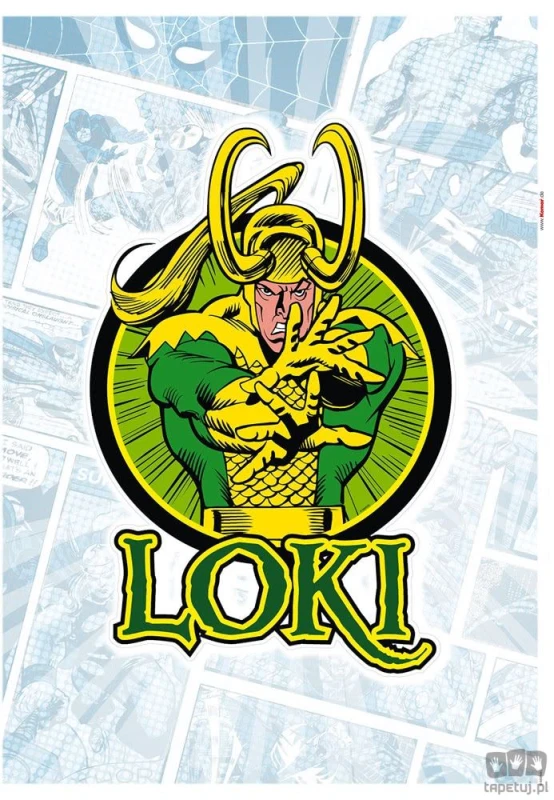 Naklejka ścienna Loki Comic Classic 14078h