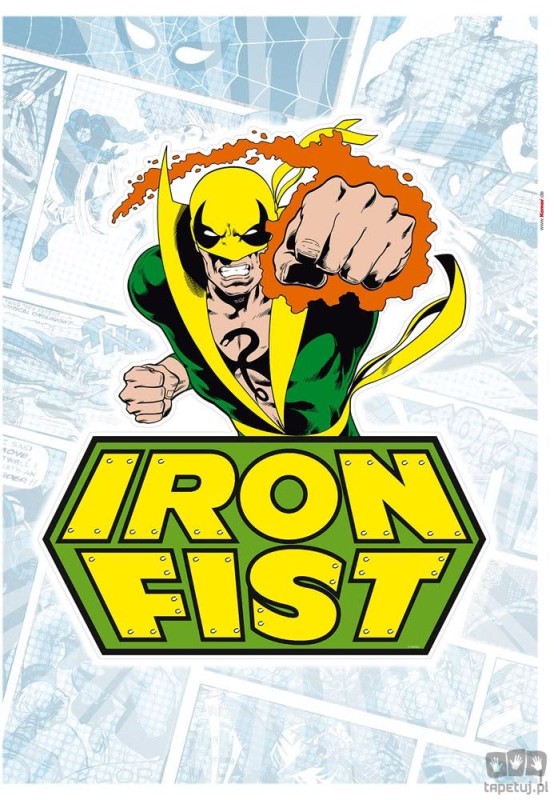 Naklejka ścienna Iron Fist Comic Classic 14084h