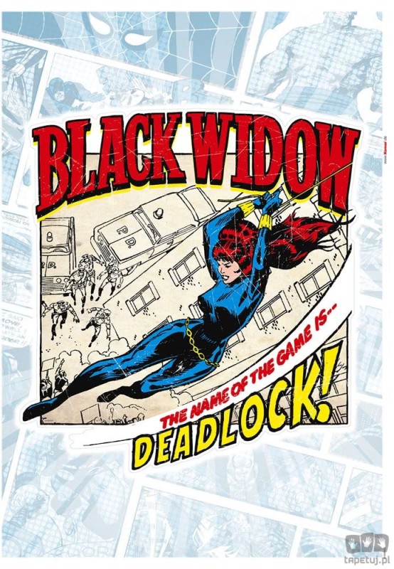 Naklejka ścienna Black Widow Comic Classic 14087h