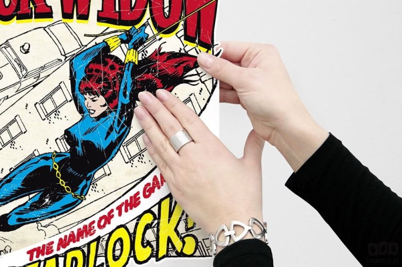 Naklejka ścienna Black Widow Comic Classic 14087h