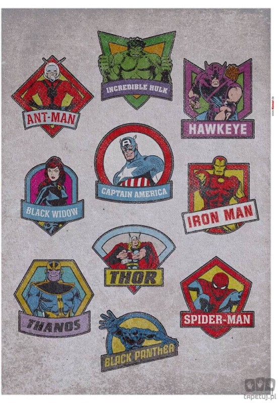 Naklejki ścienne Avengers Badges 14090h