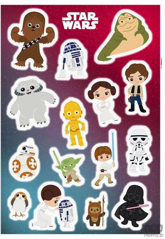 Naklejki ścienne Star Wars Little Heroes 14095h